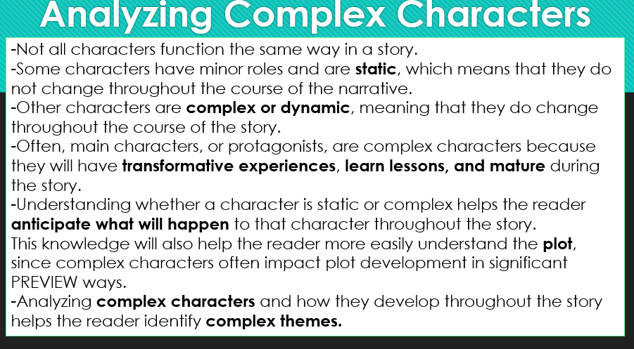 4. What is the difference between a complex character and a flat character?